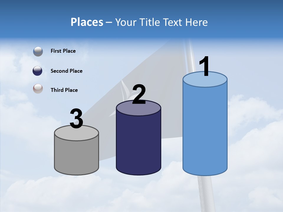 Waving Mid Air Cloud PowerPoint Template