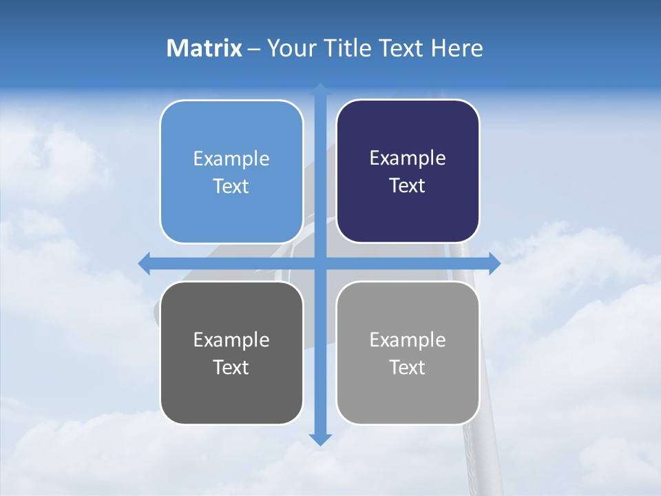 Waving Mid Air Cloud PowerPoint Template