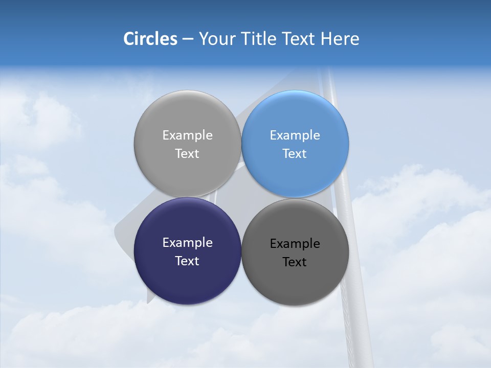Waving Mid Air Cloud PowerPoint Template