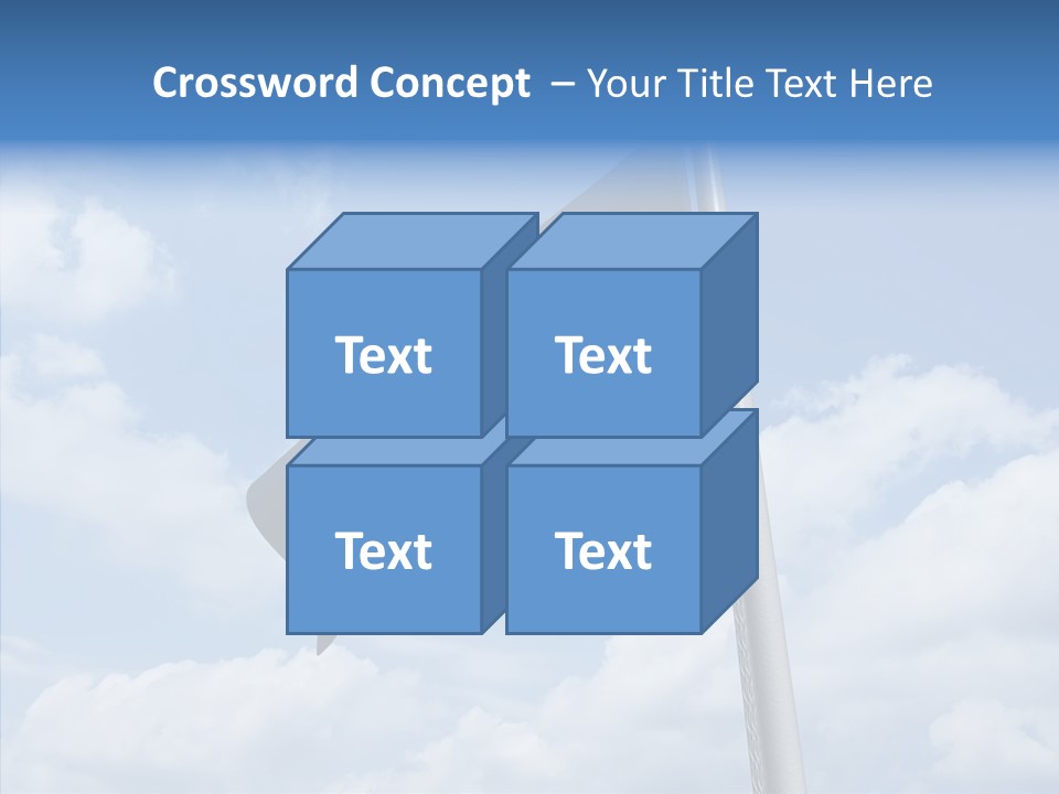 Waving Mid Air Cloud PowerPoint Template
