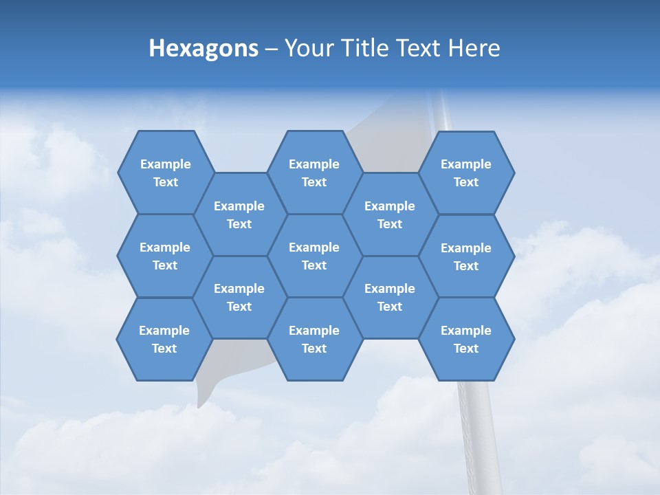 Waving Mid Air Cloud PowerPoint Template