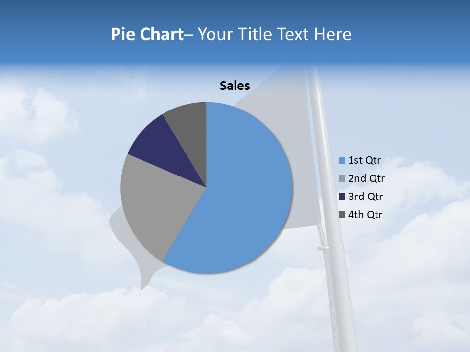 Waving Mid Air Cloud PowerPoint Template