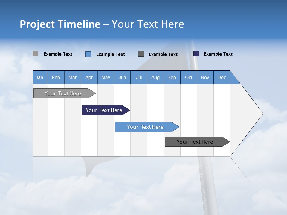Waving Mid Air Cloud PowerPoint Template