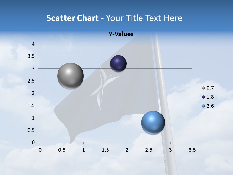Waving Mid Air Cloud PowerPoint Template