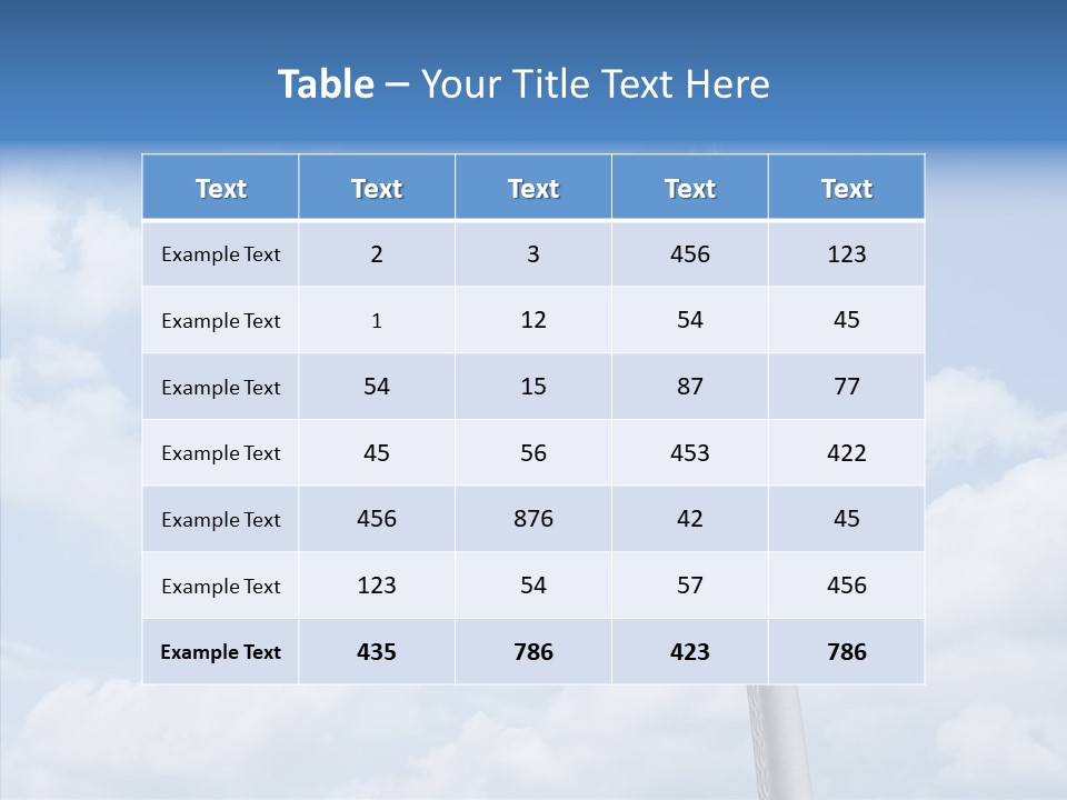 Waving Mid Air Cloud PowerPoint Template