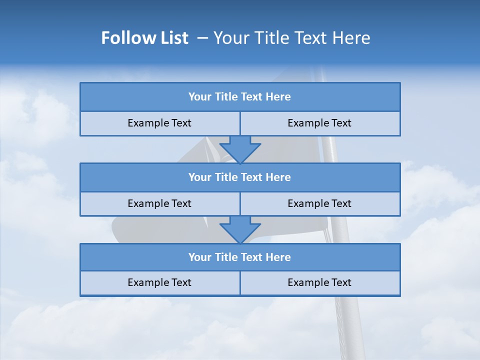Waving Mid Air Cloud PowerPoint Template