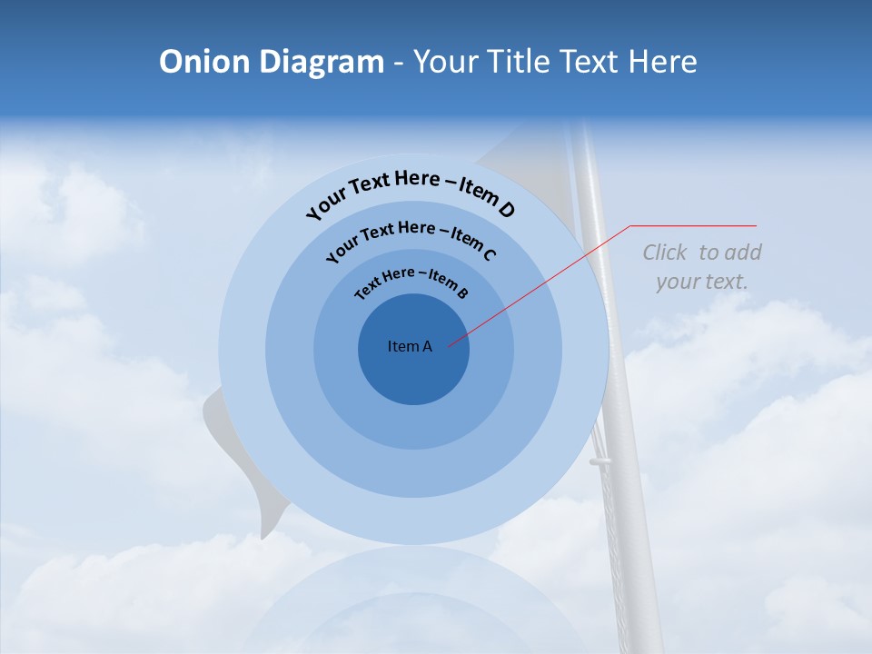 Waving Mid Air Cloud PowerPoint Template