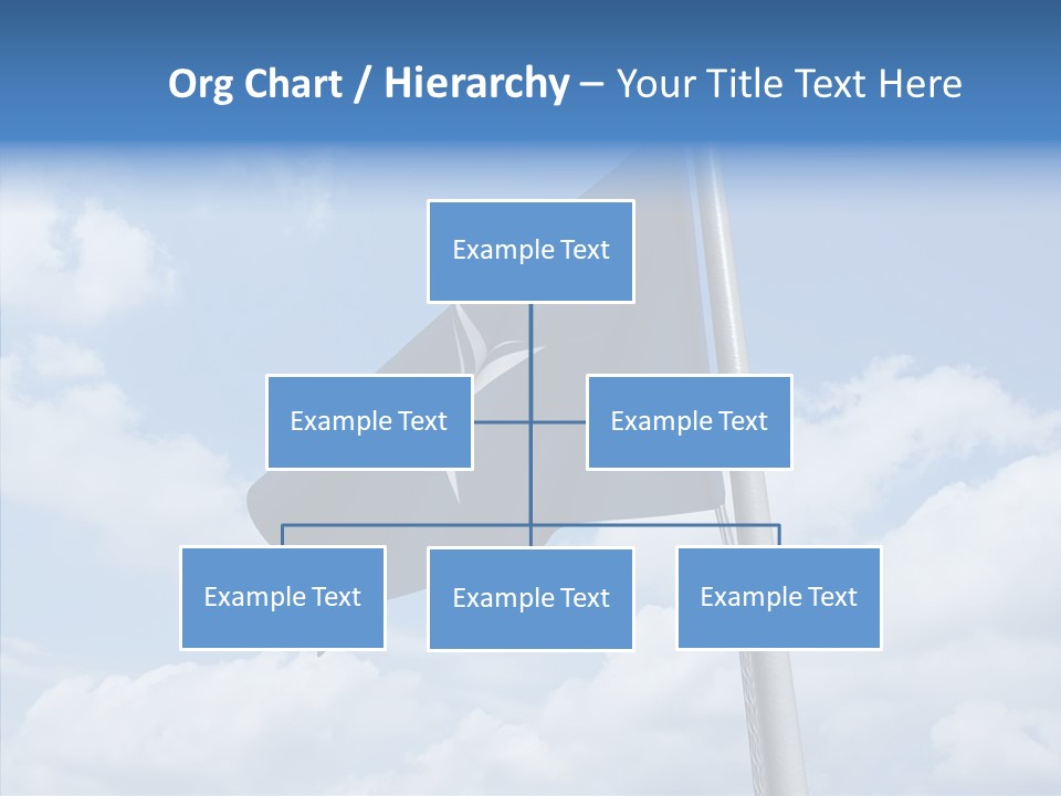 Waving Mid Air Cloud PowerPoint Template