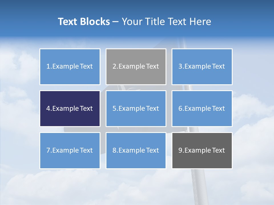 Waving Mid Air Cloud PowerPoint Template