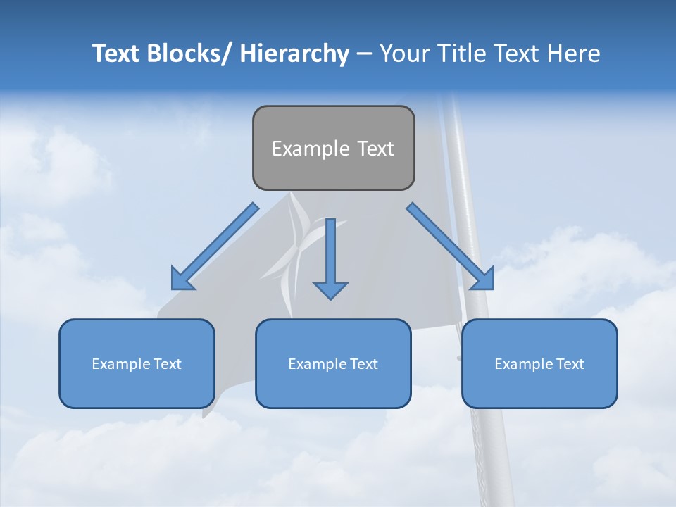 Waving Mid Air Cloud PowerPoint Template