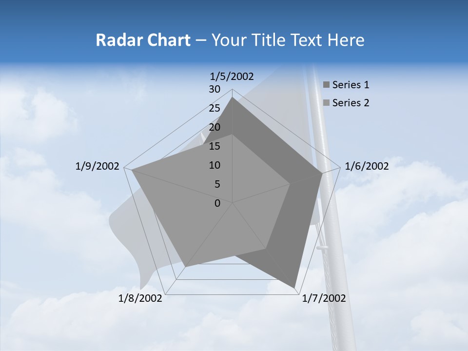Waving Mid Air Cloud PowerPoint Template
