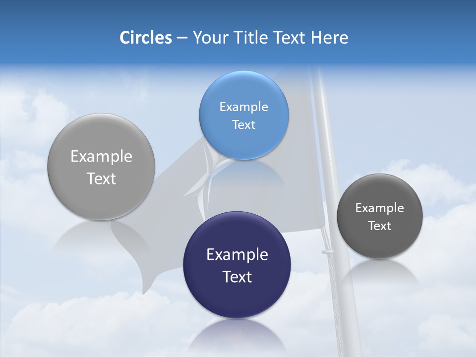 Waving Mid Air Cloud PowerPoint Template