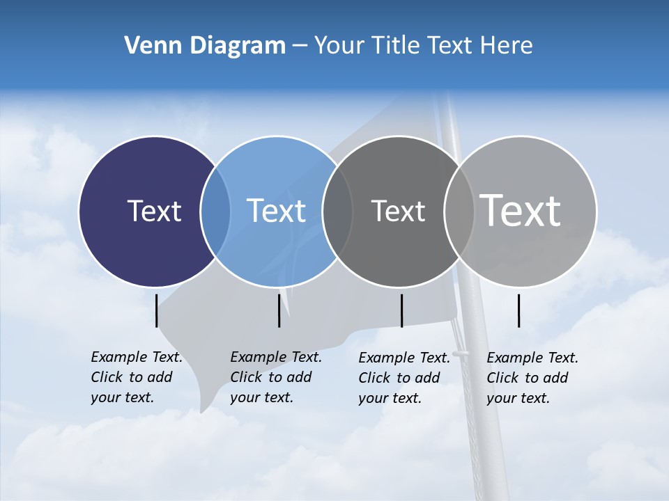 Waving Mid Air Cloud PowerPoint Template