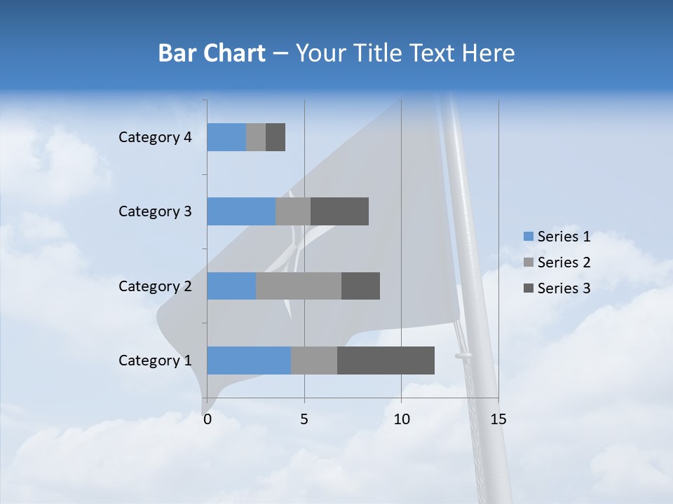 Waving Mid Air Cloud PowerPoint Template