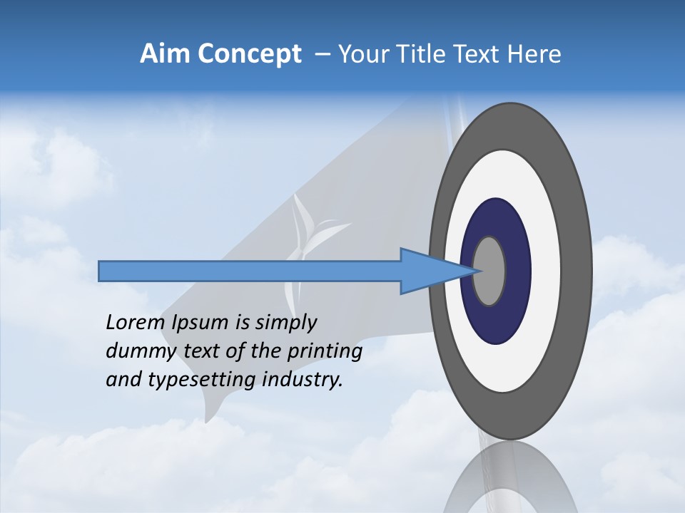 Waving Mid Air Cloud PowerPoint Template