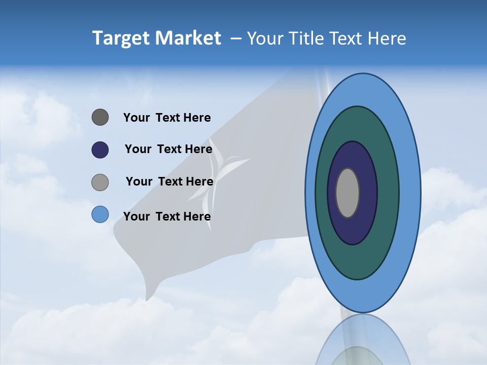 Waving Mid Air Cloud PowerPoint Template