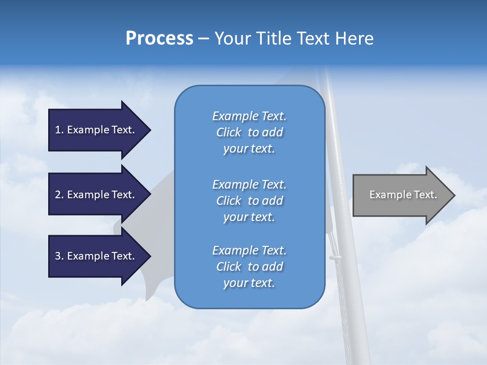 Waving Mid Air Cloud PowerPoint Template