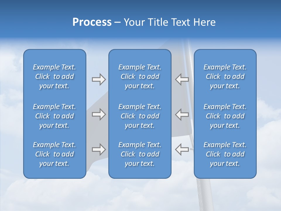 Waving Mid Air Cloud PowerPoint Template