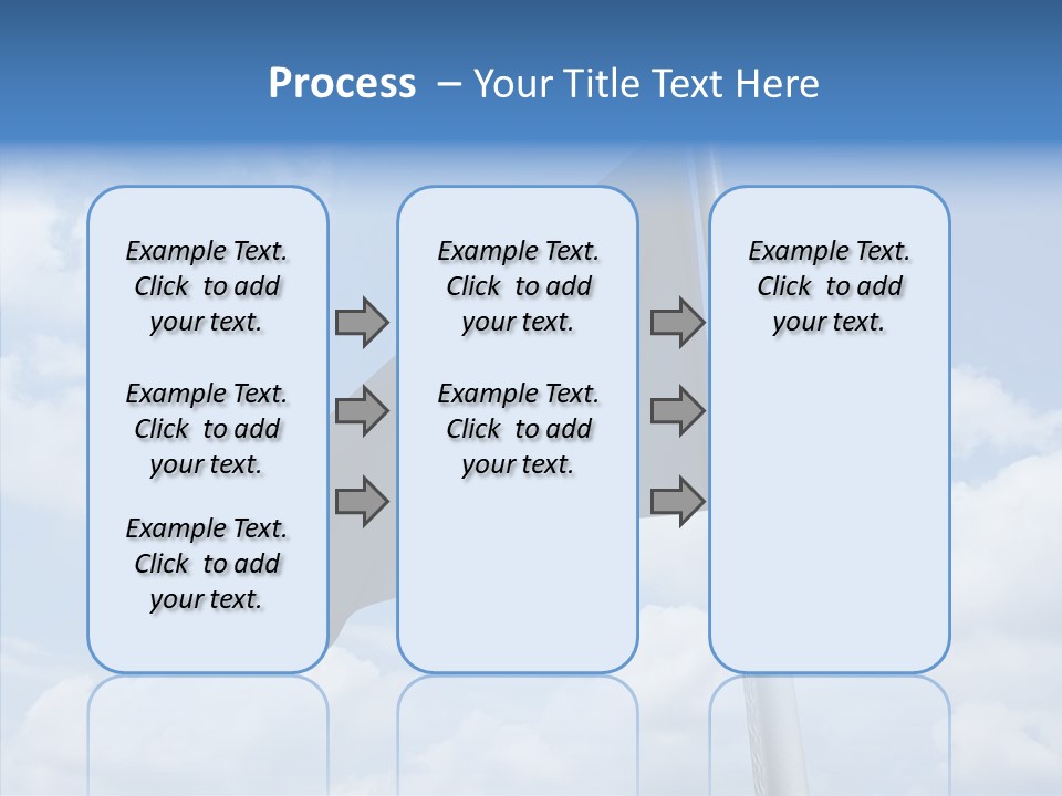 Waving Mid Air Cloud PowerPoint Template
