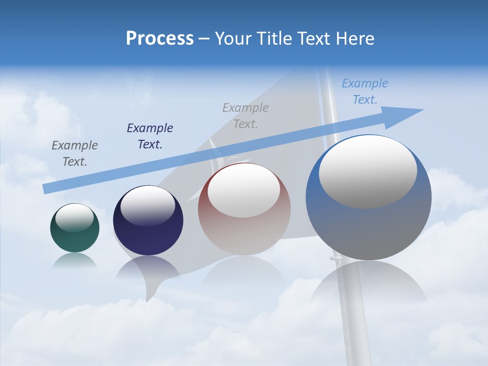 Waving Mid Air Cloud PowerPoint Template
