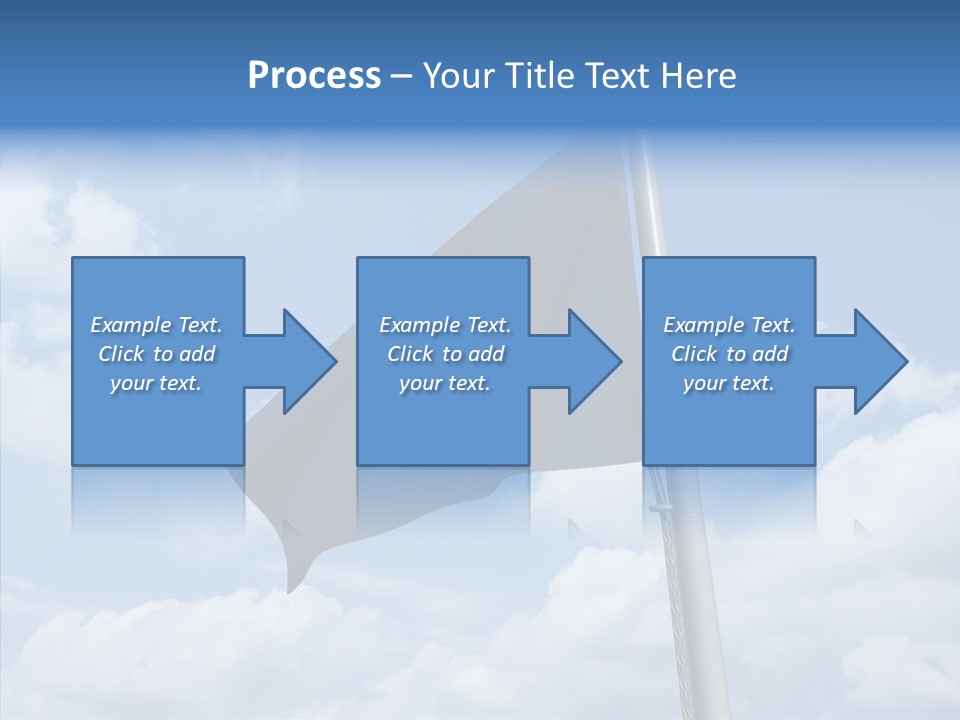 Waving Mid Air Cloud PowerPoint Template