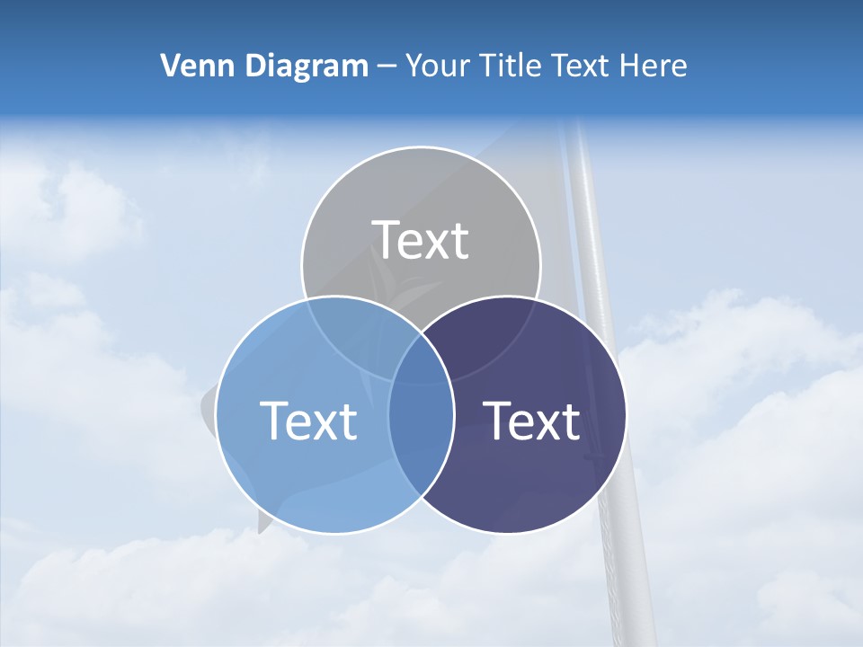 Waving Mid Air Cloud PowerPoint Template