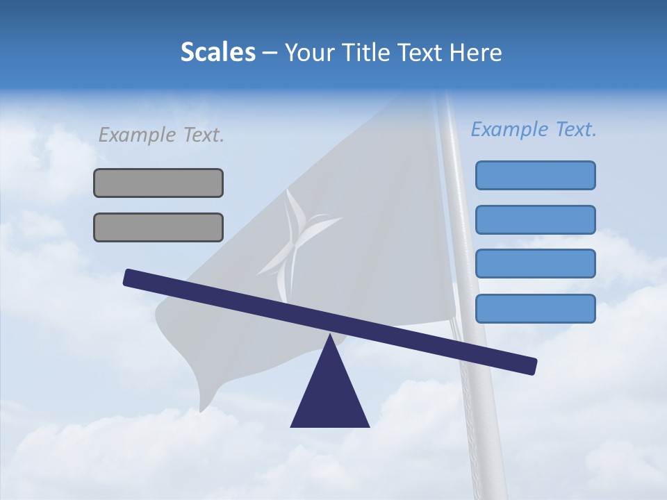 Waving Mid Air Cloud PowerPoint Template