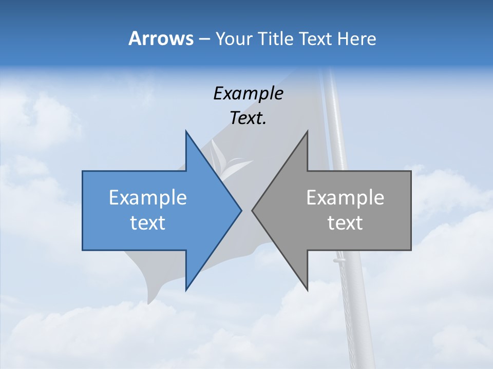 Waving Mid Air Cloud PowerPoint Template