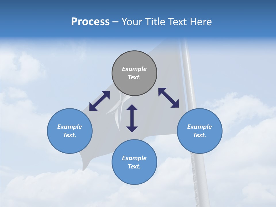 Waving Mid Air Cloud PowerPoint Template