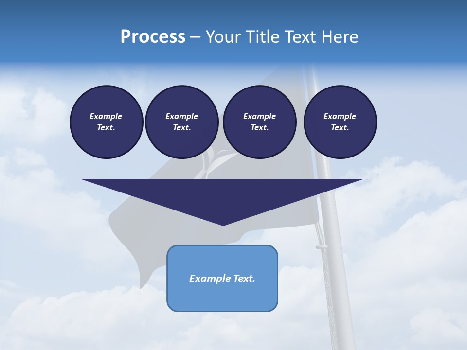 Waving Mid Air Cloud PowerPoint Template