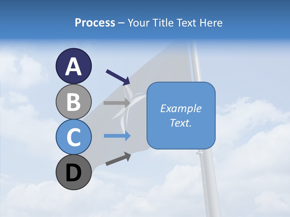 Waving Mid Air Cloud PowerPoint Template