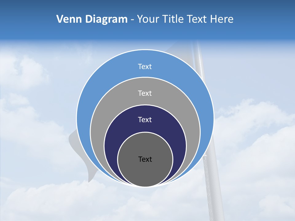 Waving Mid Air Cloud PowerPoint Template