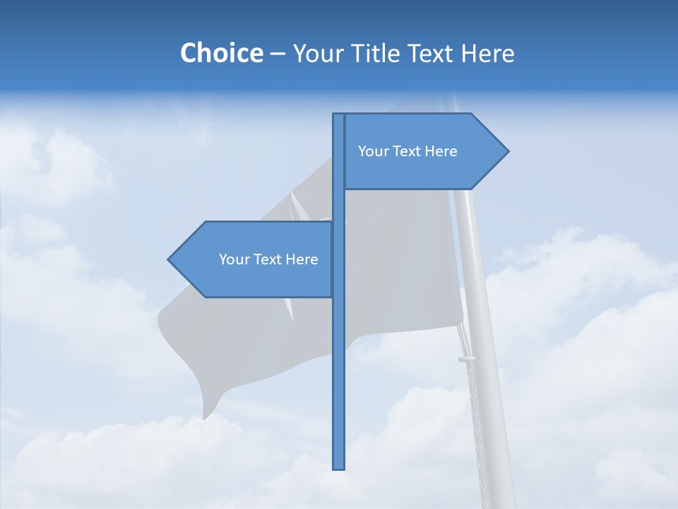 Waving Mid Air Cloud PowerPoint Template