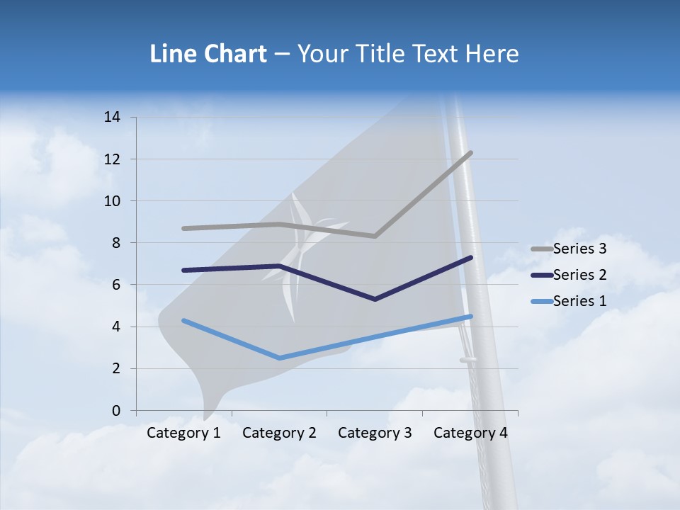 Waving Mid Air Cloud PowerPoint Template