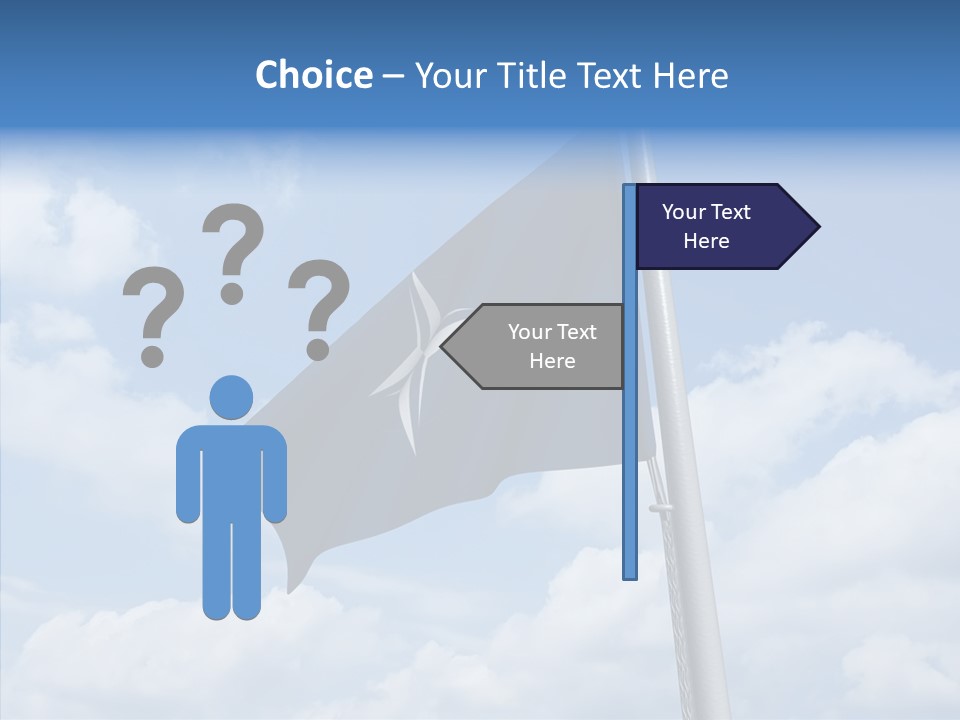 Waving Mid Air Cloud PowerPoint Template