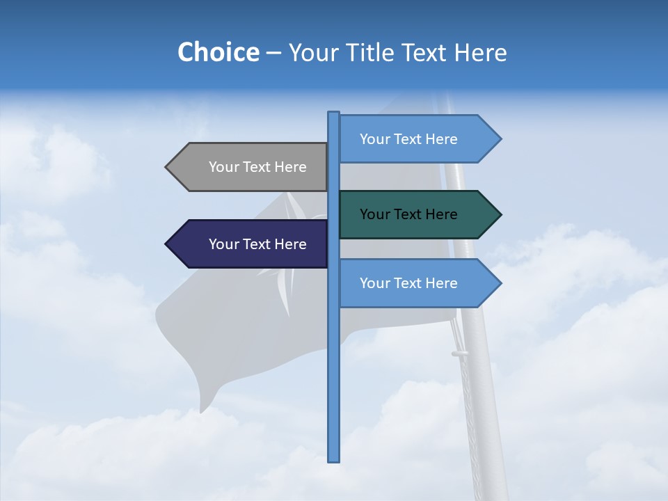 Waving Mid Air Cloud PowerPoint Template