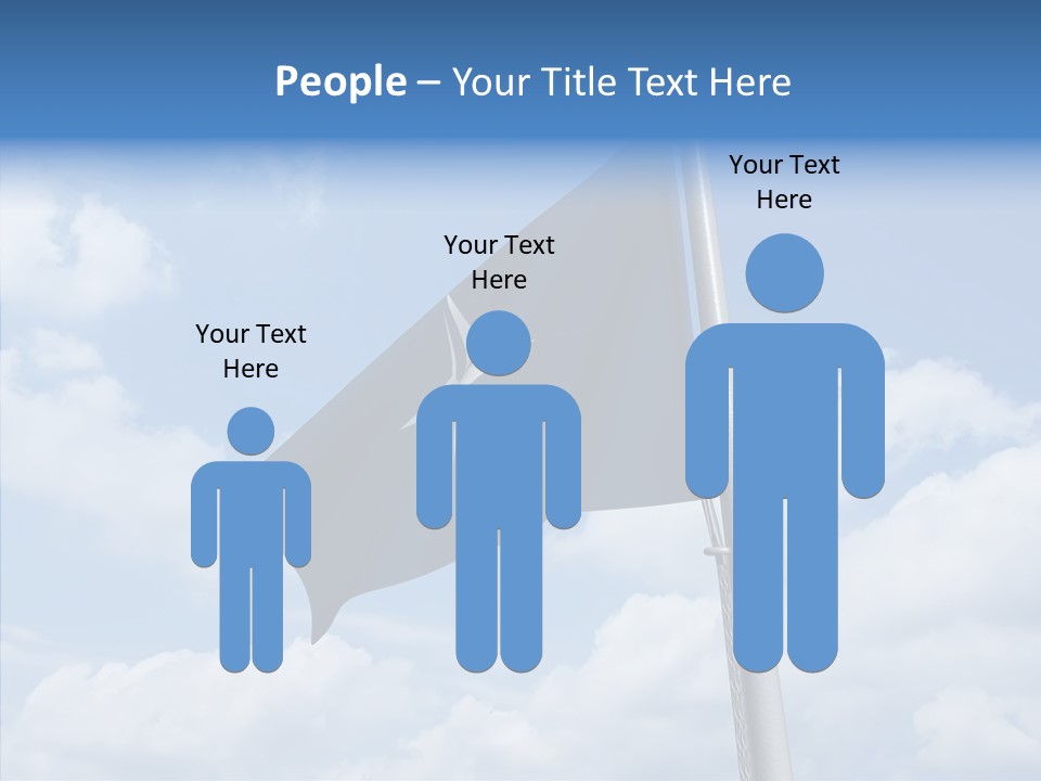 Waving Mid Air Cloud PowerPoint Template