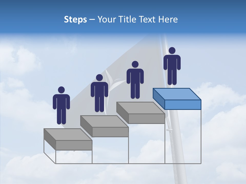 Waving Mid Air Cloud PowerPoint Template