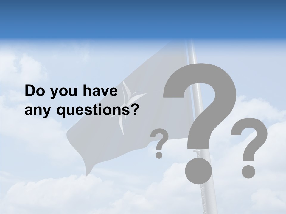 Waving Mid Air Cloud PowerPoint Template