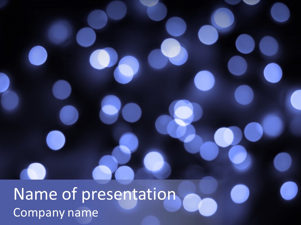 Background Round Lightbulbs PowerPoint Template