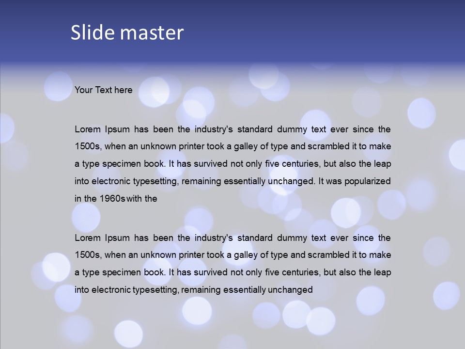 Background Round Lightbulbs PowerPoint Template