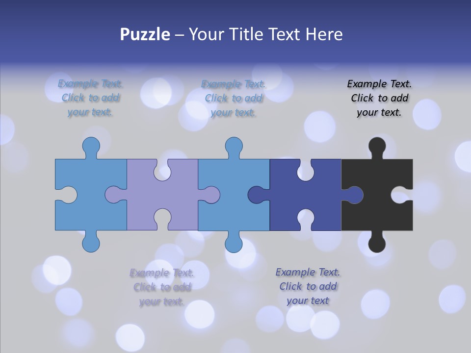 Background Round Lightbulbs PowerPoint Template