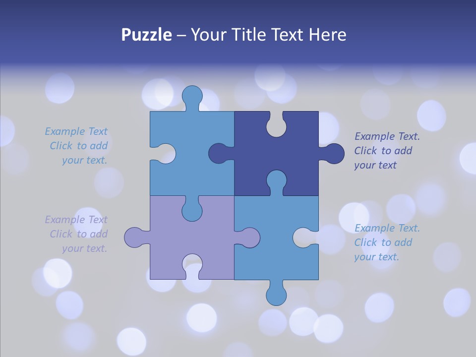 Background Round Lightbulbs PowerPoint Template