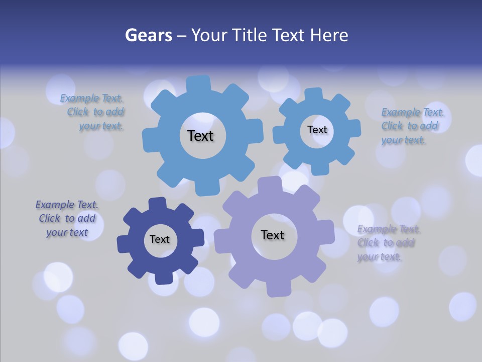 Background Round Lightbulbs PowerPoint Template