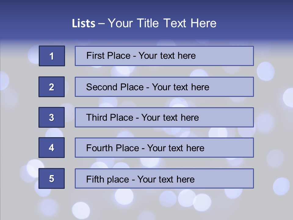 Background Round Lightbulbs PowerPoint Template