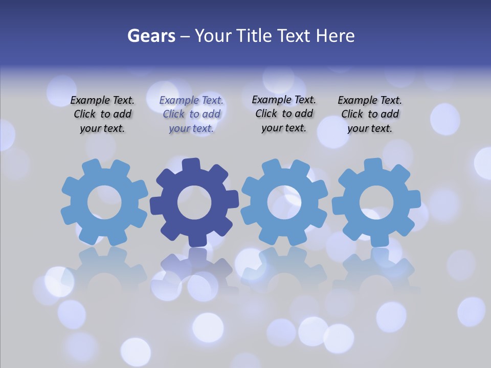 Background Round Lightbulbs PowerPoint Template