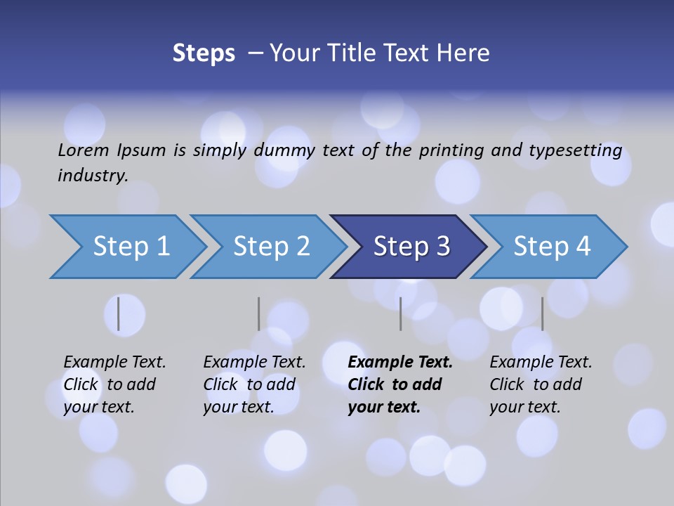 Background Round Lightbulbs PowerPoint Template