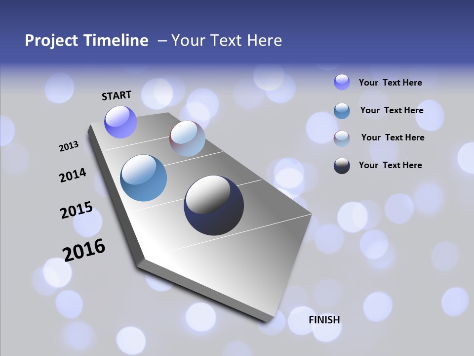 Background Round Lightbulbs PowerPoint Template