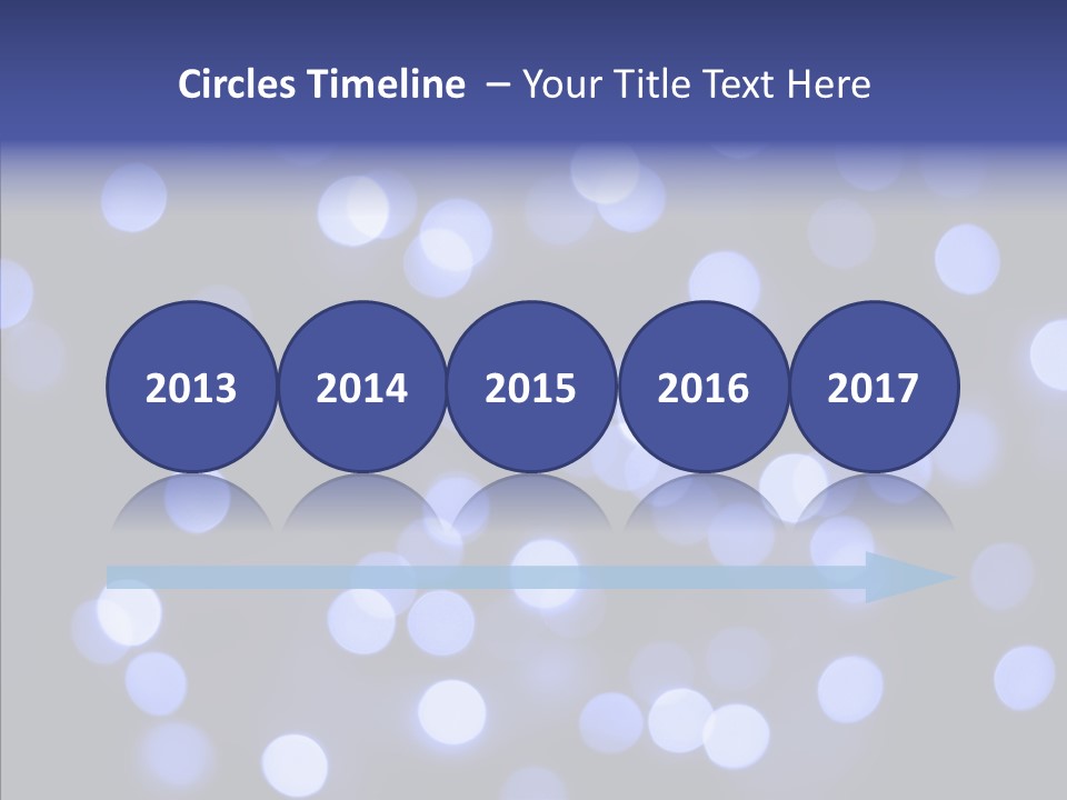 Background Round Lightbulbs PowerPoint Template