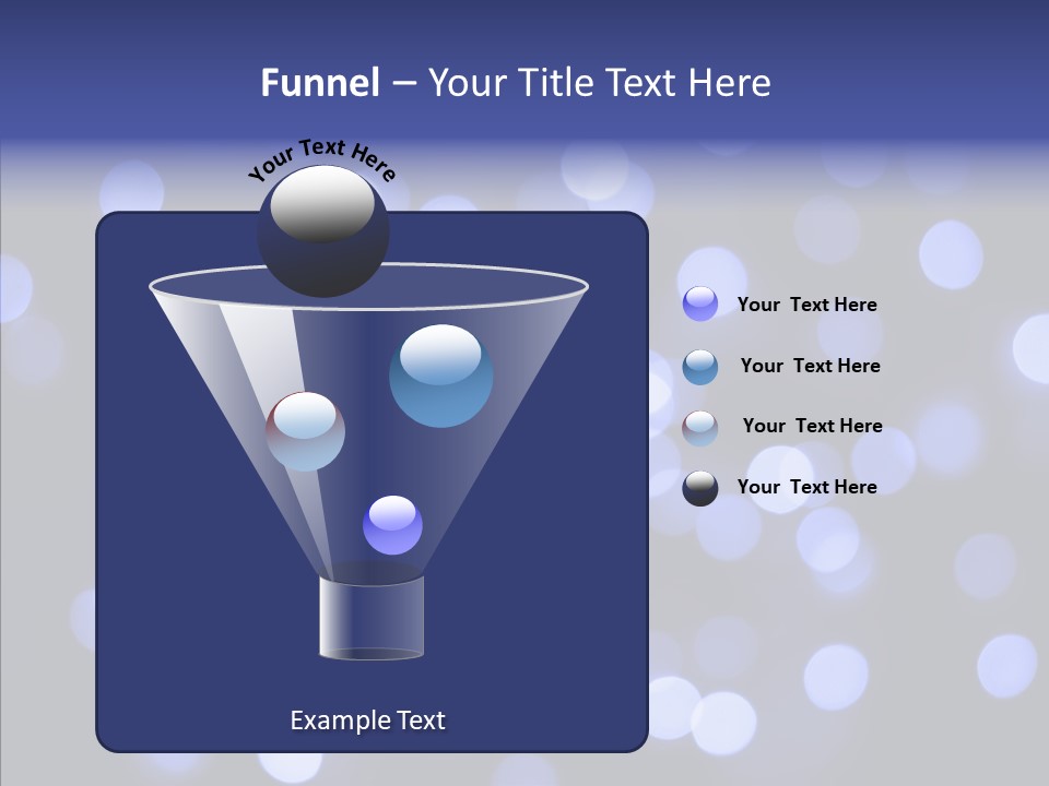 Background Round Lightbulbs PowerPoint Template